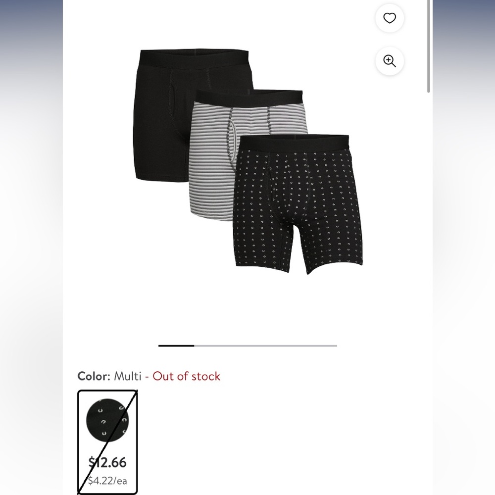 George 3 Pack Boxer Brief